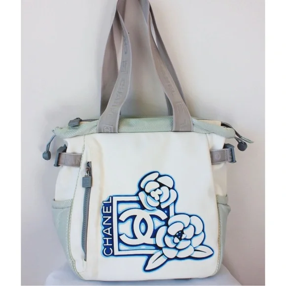 CHANEL | Bags | Chanel Sports Line Camellia Tote Bag | Poshmark display picture 2